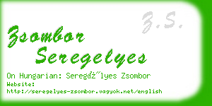 zsombor seregelyes business card